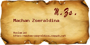 Machan Zseraldina névjegykártya